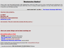 Tablet Screenshot of boatanchors.org